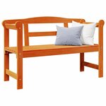 vidaXL Banc extérieur Marron 119 x 76 x 44cm Bois massif en pin