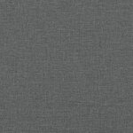 vidaXL Coussin de tête de lit Hvar gris foncé 152 cm tissu