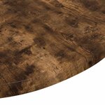 vidaXL Plateau de table Chêne fumé 50 x 50 x 1 5 cm Bois d'ingénierie