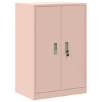 vidaXL Armoire de rangement Rose 60 x 40 x 90 cm Acier