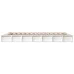vidaXL Cadre de lit sans matelas blanc 180x200 cm bois massif