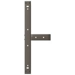 vidaXL Pieds de table basse en T 2 pièces noir 60 x 25 x (42-43) cm acier