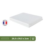 Pack and Move - Lot 2 plaques polystyrène rectangulaires 39 5 x 29 5 x 2 cm - Bricolage  Modélisme  Création - Blanc - A4