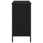 vidaXL Meuble de Lavabo de Salle de Bain Chêne noir 80 x 30 x 60 cm