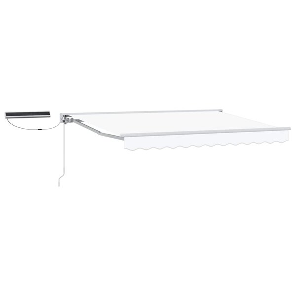 vidaXL Auvent rétractable électrique Blanc 3 x 2 5 m