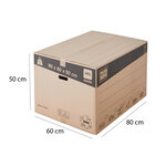 Lot de 30 cartons de déménagement xxl 240l - 80x60x50cm - made in france - charge max 20kg
