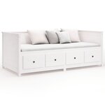 vidaXL Lit de jour sans matelas blanc 80x200 cm bois de pin massif