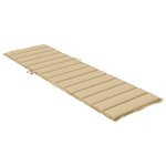 vidaXL Coussin de chaise longue beige mélangé 200x50x4 cm tissu
