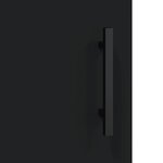 vidaXL Armoires murales 2 Pièces noir bois d'ingénierie