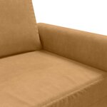 vidaXL Canapé à 3 places Marron 180 cm Velours