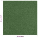 vidaXL Dalles de Protection Anti-Chute 6 Pièces Vert 50 x 50 cm