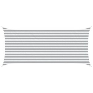 vidaXL Voile d'ombre Gris clair et blanc 2 x 4 5 m