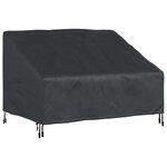 vidaXL Housse de banc de jardin 130 x 95 x 40 / 80 cm Tissu Oxford 210D