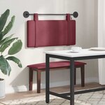vidaXL Tête de lit suspendue Bordeaux Tissu