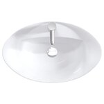vidaXL Lavabo de salle de bains Chrome 59 x 35 x 21 cm métal