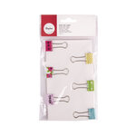 Binder Clips "Happy"  2cm  6designs  6 pces