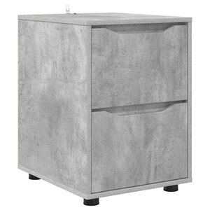 vidaXL Armoire de rangement Gris béton 40 x 48 x 57 cm