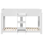 vidaXL Lit Superposé pour Enfants Blanc 75 x 190 cm Bois d'ingénierie