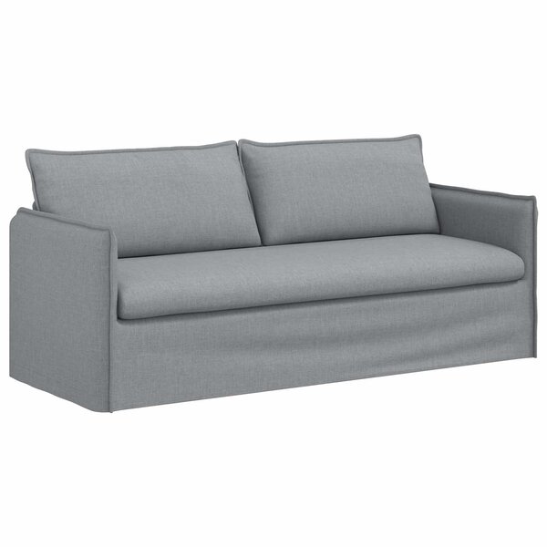 vidaXL Canapé Gris clair 196 x 82 x 85 cm tissu