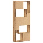 vidaXL Bibliothèque chêne artisanal 67x24x161 cm bois d'ingénierie