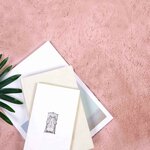 vidaXL Tapis en Fourrure Synthétique de Lapin Rose 200 x 200 cm