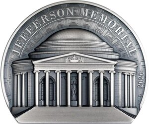 Monnaie JEFFERSON MEMORIAL Historical Monuments 2 Oz Argent 10$ Cook Islands 2026 (PRÉCOMMANDE)