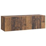 vidaXL Meuble TV mural 98 x 31 x 30 cm Bois ancien Bois d'ingénierie