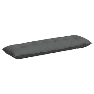 vidaXL Coussin de Dos Gris foncé 160 x 19 x 50 cm tissu