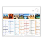 Calendrier Mural 2024 13 Mois - 27 x 21 cm - Paysages du Monde