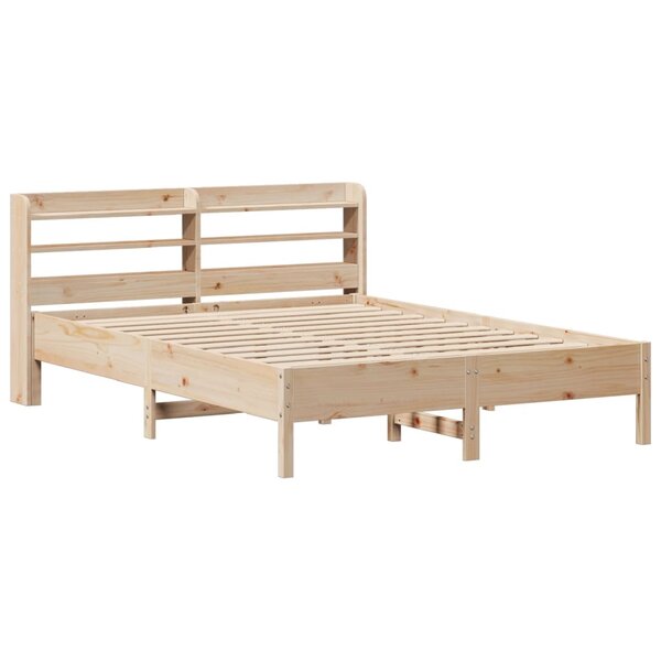 vidaXL Cadre de lit sans matelas 140x190 cm bois de pin massif