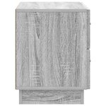 vidaXL Cabinet de chevet avec tiroir Sonoma gris 62 x 34 5 x 44 5 cm