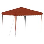 vidaXL Tente de fête pop-up 288 x 288 x 245 cm Terre cuite