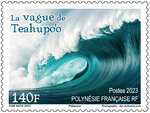 Timbre Polynésie Française - La vague de Teahupo'o