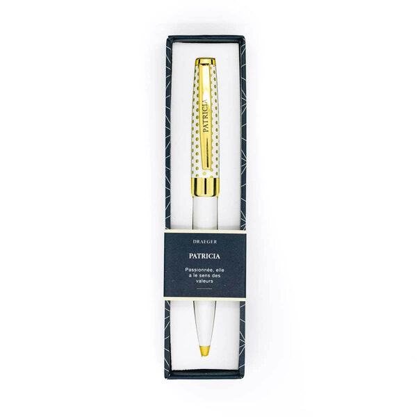 Stylo personnalisé prénom de femme au choix - Pastel Chic - Patricia - Draeger