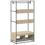 vidaXL Armoire chêne sonoma 90x50x180 cm bois d'ingénierie