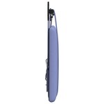 vidaXL Tête de lit suspendue Avec lumière LED Bleu denim Tissu