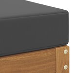 vidaXL Banc de Tabouret Naturel et Anthracite 115 x 43 x 37 cm