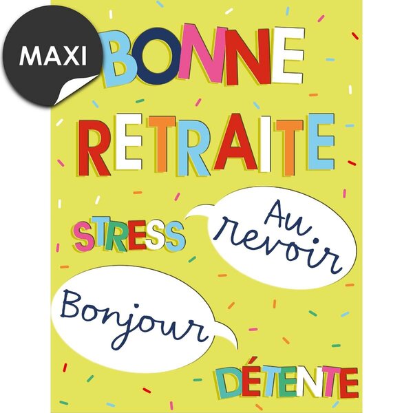 Carte départ retraite bonne retraite - draeger paris