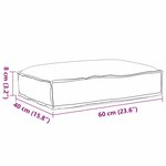 vidaXL Coussin pour assise de palette Taupe 60 x 40 x 8 cm