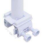 vidaXL Rouleau de couverture de piscine avec base en plastique