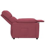 vidaXL Fauteuil inclinable Rouge bordeaux Tissu