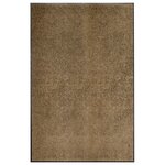 vidaXL Paillasson lavable Marron 120x180 cm