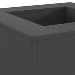 vidaXL Braise Noir 60 x 60 x 30 cm Acier laminé à froid