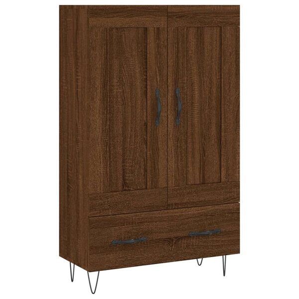 vidaXL Buffet haut chêne marron 69 5x31x115 cm bois d'ingénierie