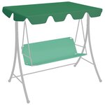 vidaXL Toit de rechange de balançoire vert 188/168x145/110 cm