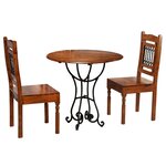 vidaXL Ensemble de bistrot 3 Pièces Bois d'acacia massif