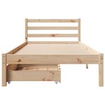vidaXL Cadre de lit sans matelas 100x200 cm bois massif de pin