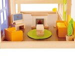 Salon média pour maison de poupée hape e3452
