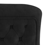 vidaXL Chaises à manger lot de 4 noir 53x52x98 cm velours et inox