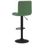 vidaXL Tabourets de bar lot de 2 vert foncé velours